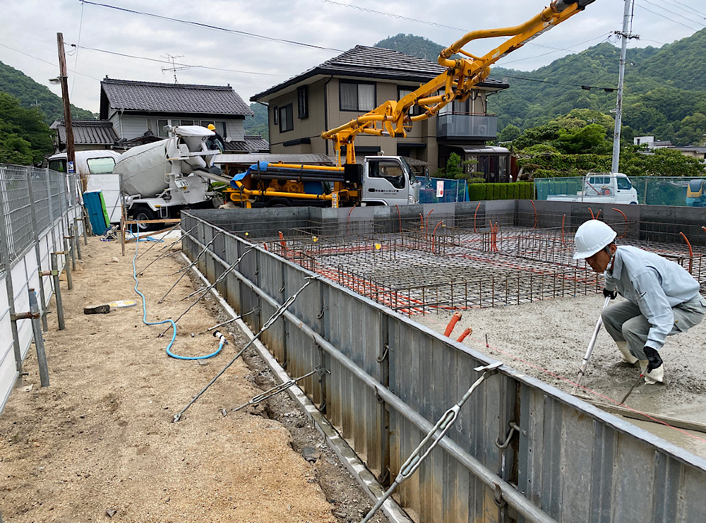 生コン打設