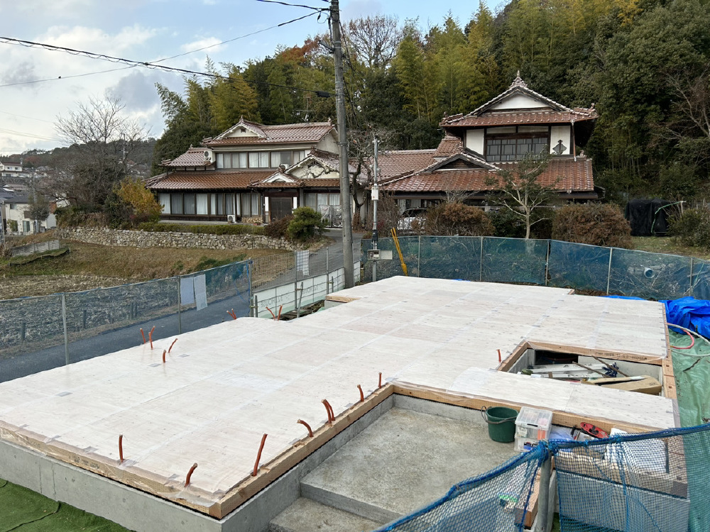 土台敷き