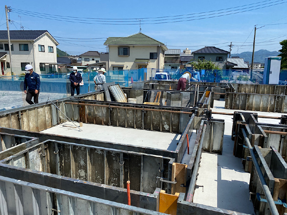 立ち上がり部分の基礎完成